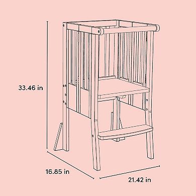 Storkcraft Montessori Foldable Step Stool with Stability Wings