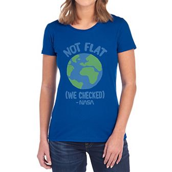 Juniors' NASA Not Flat Graphic Tee