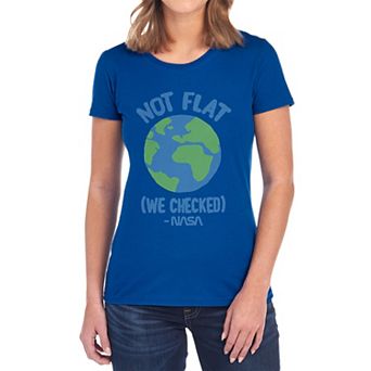 Juniors' NASA Not Flat Graphic Tee