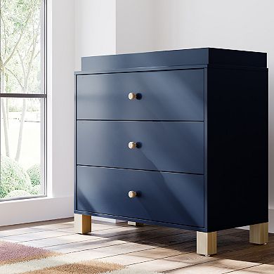 Storkcraft California 3-Drawer Chest Dresser With Topper