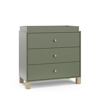 Storkcraft California 3-Drawer Chest Dresser With Topper