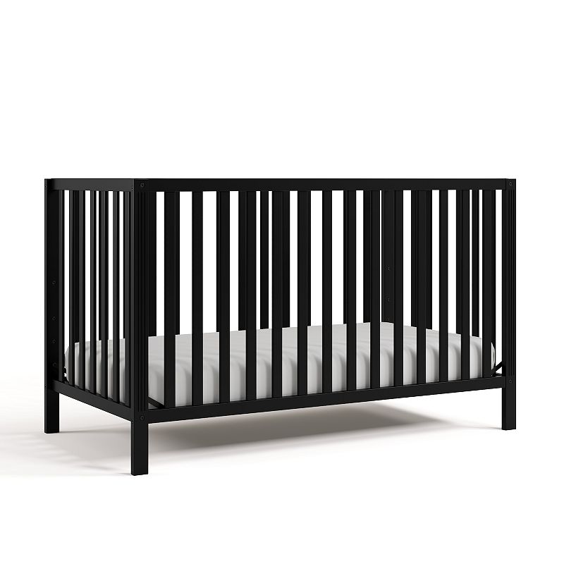Storkcraft Morningside 5-in-1 Convertible Crib, Black