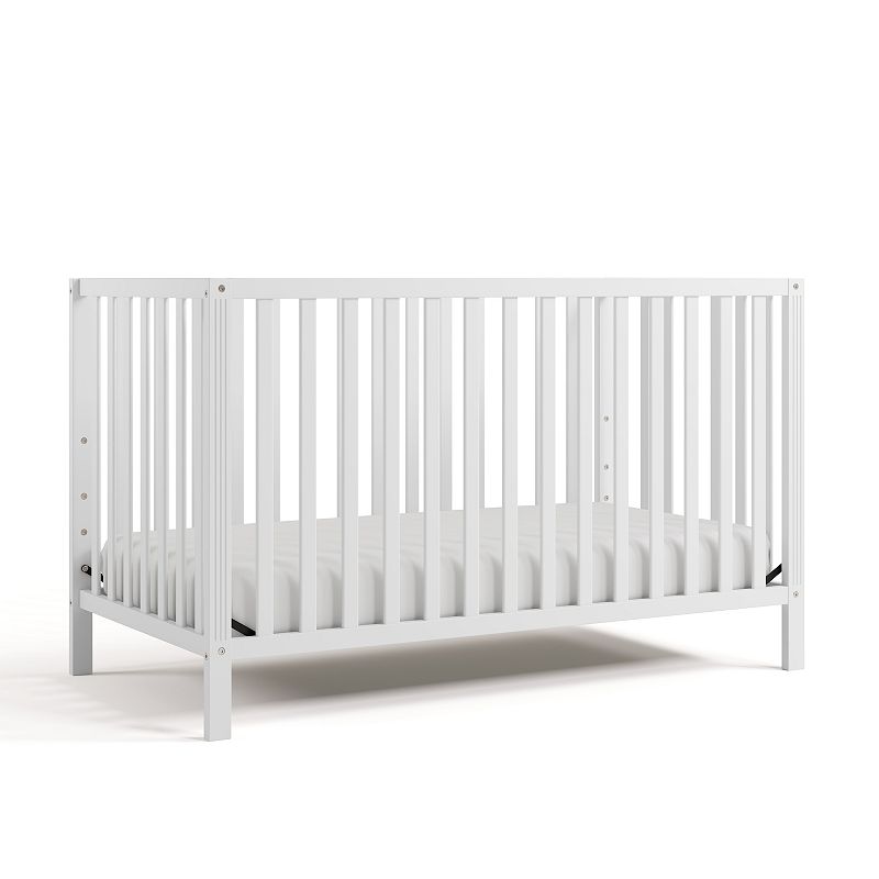 Storkcraft Morningside 5-in-1 Convertible Crib, White