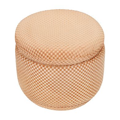 Babyletto Enoki Storage Ottoman with Velvet Checker Design