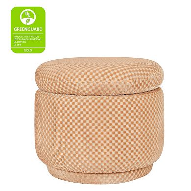 Babyletto Enoki Storage Ottoman with Velvet Checker Design