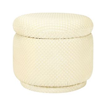 Babyletto Enoki Storage Ottoman with Velvet Checker Design