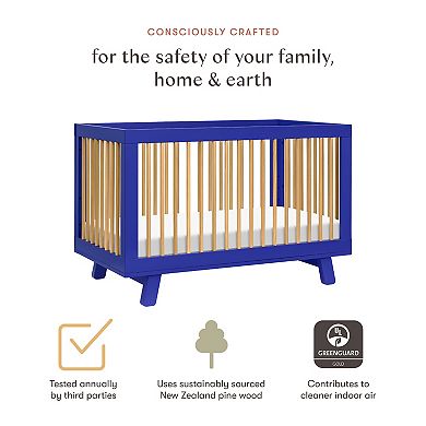 Babyletto Hudson 3-in-1 Convertible Crib with Toddler Bed Conversion Kit