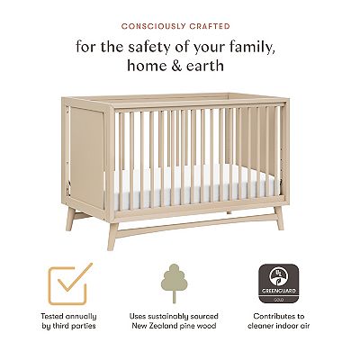 Babyletto Peggy 3-in-1 Convertible Crib with Toddler Bed Conversion Kit