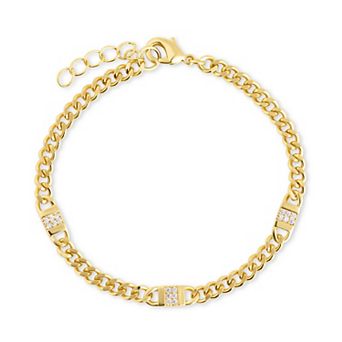 MC Collective Cubic Zirconia Mixed Link Bracelet