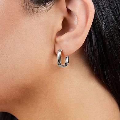 MC Collective Polished Micro Hoop Earrings
