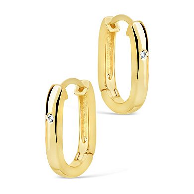 MC Collective Cubic Zirconia Small Hoop Earrings