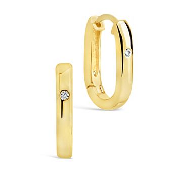 MC Collective Cubic Zirconia Small Hoop Earrings