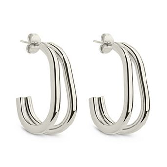MC Collective Double Row Hoop Earrings
