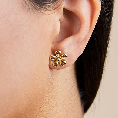 MC Collective Cubic Zirconia Micro Flower Stud Earrings