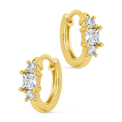 MC Collective Kendra Cubic Zirconia Hoop Earrings