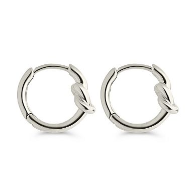 MC Collective Love Knot Micro Hoop Earrings