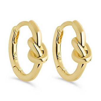 MC Collective Love Knot Micro Hoop Earrings