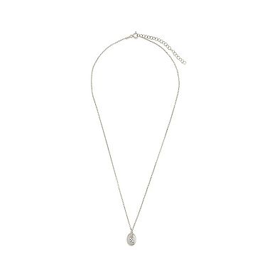 MC Collective Betsy Oval Cubic Zirconia Pendant Necklace