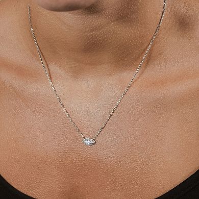 MC Collective Cubic Zirconia Evil Eye Pendant Necklace