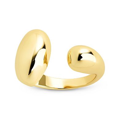 MC Collective 14k Gold Over Sterling Silver Gina Open Ring