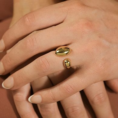 MC Collective 14k Gold Over Sterling Silver Gina Open Ring