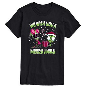 Big & Tall Invader Zim We Wish You A Merry Jingly Graphic Tee