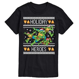 Big & Tall Teenage Mutant Ninja Turtles Holiday Heroes Graphic Tee