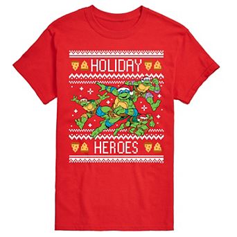 Big & Tall Teenage Mutant Ninja Turtles Holiday Heroes Graphic Tee