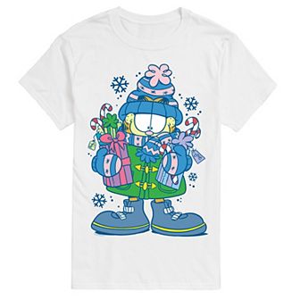 Big & Tall Garfield Holiday Shopping Graphic Tee