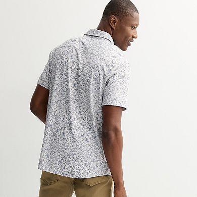 Men's Apt. 9® Short Sleeve Point Collar Button-Down Shirt