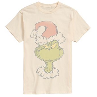 Big & Tall Dr. Seuss The Grinch Santa Grinch Portrait Graphic Tee