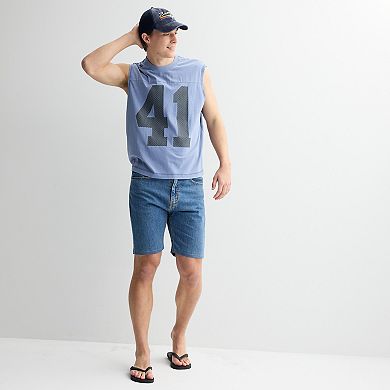 Men's Hollywood Mineral Wash Seamed Muscle Top