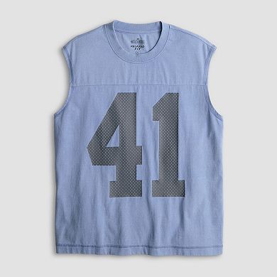 Men's Hollywood Mineral Wash Seamed Muscle Top