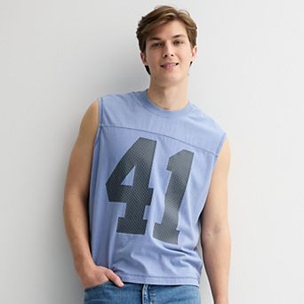 Men's Hollywood Mineral Wash Seamed Muscle Top