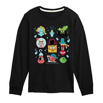 Boys 8-20 The SpongeBob Movie: Search for SquarePants Icons Long Sleeve Graphic Tee