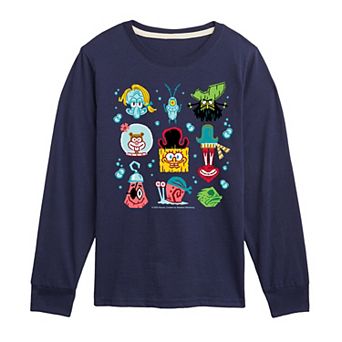 Boys 8-20 The SpongeBob Movie: Search for SquarePants Icons Long Sleeve Graphic Tee