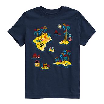 Boys 8-20 The SpongeBob Movie: Search For SquarePants Pirate Map Graphic Tee