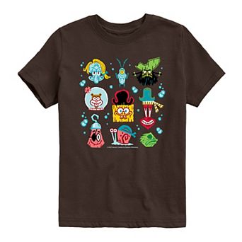 Boys 8-20 The SpongeBob Movie: Search For SquarePants Icons Graphic Tee