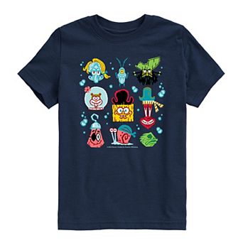 Boys 8-20 The SpongeBob Movie: Search For SquarePants Icons Graphic Tee