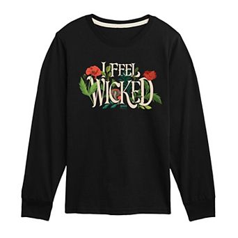 Boys 8-20 Wicked For Good Elphaba I Feel Wicked Long Sleeve Graphic Tee