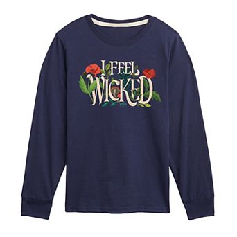 Boys 8-20 Wicked For Good Elphaba I Feel Wicked Long Sleeve Graphic Tee