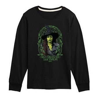 Boys 8-20 Wicked For Good Elphaba Frame Long Sleeve Graphic Tee