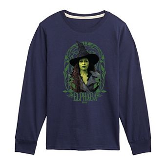 Boys 8-20 Wicked For Good Elphaba Frame Long Sleeve Graphic Tee