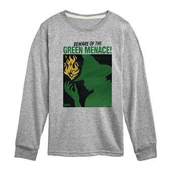 Boys 8-20 Wicked Beware Of The Green Menace! Long Sleeve Graphic Tee
