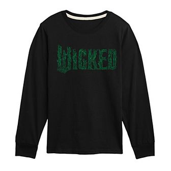 Boys 8-20 Wicked For Good Logo Long Sleeve Graphic Tee