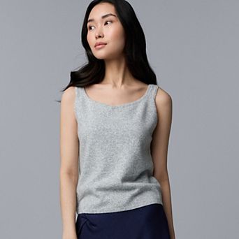 Women's Simply Vera Vera Wang Luxe Cashmere Blend Sweater Tank