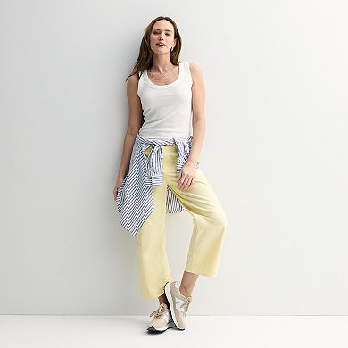 Women's Sonoma Goods For Life® Ribbed Scoop Neck Tank Top