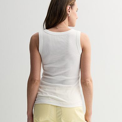 Women's Sonoma Goods For Life® Ribbed Scoop Neck Tank Top