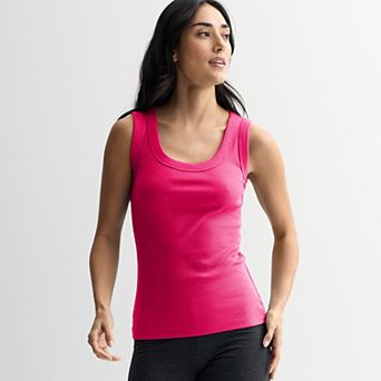 Women's Sonoma Goods For Life® Ribbed Scoop Neck Tank Top