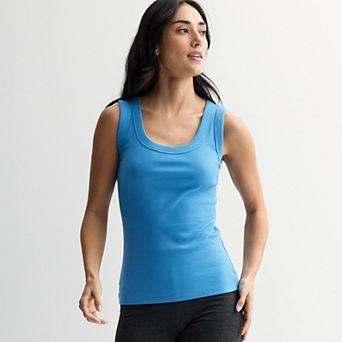 Women's Sonoma Goods For Life® Ribbed Scoop Neck Tank Top
